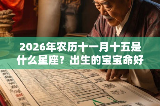 2026年农历十一月十五是什么星座？出生的宝宝命好吗？