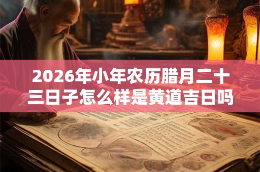 2026年小年农历腊月二十三日子怎么样是黄道吉日吗? 2026年小年农历腊月二十三日子怎么样是黄道吉日吗?