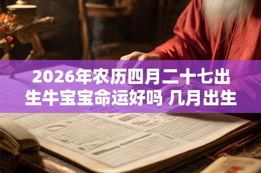 2026年农历四月二十七出生牛宝宝命运好吗 几月出生最好