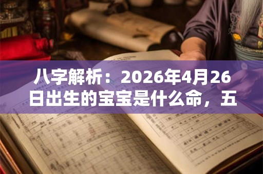 八字解析：2026年4月26日出生的宝宝是什么命，五行缺什么