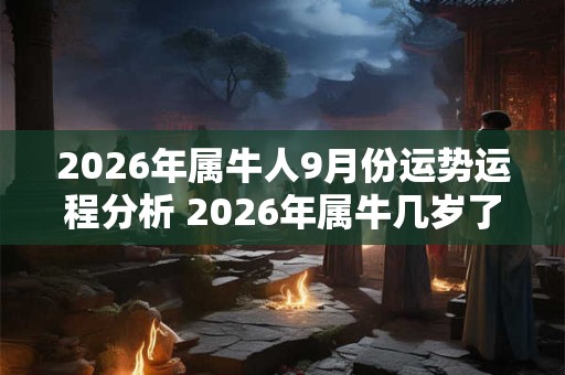 2026年属牛人9月份运势运程分析 2026年属牛几岁了