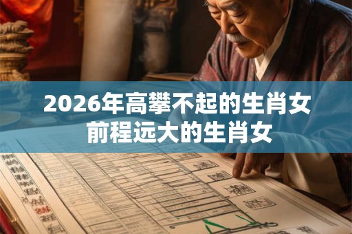 2026年高攀不起的生肖女 前程远大的生肖女
