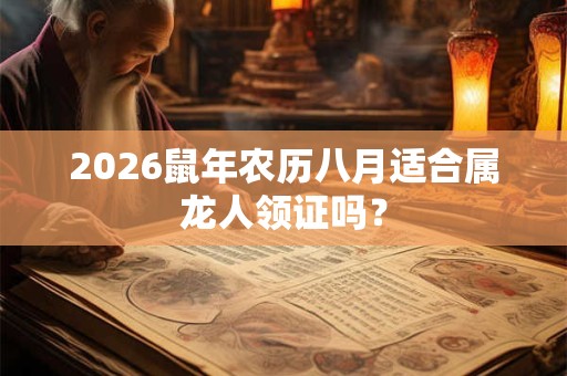2026鼠年农历八月适合属龙人领证吗? 2026鼠年农历八月适合属龙人领证吗?