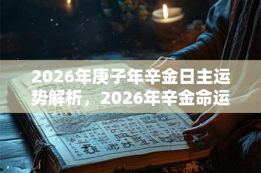 2026年庚子年辛金日主运势解析，2026年辛金命运程好不好？