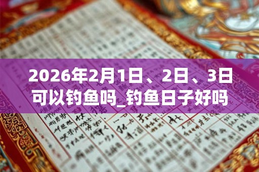 2026年2月1日、2日、3日可以钓鱼吗_钓鱼日子好吗