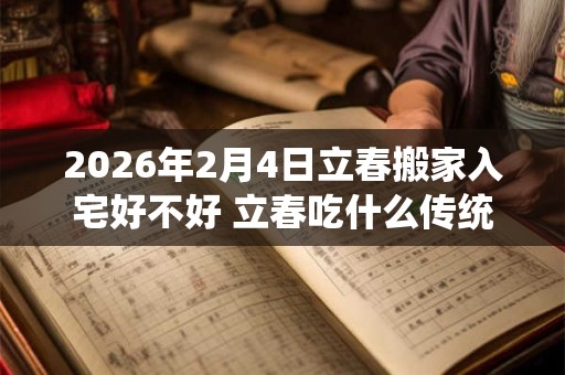 2026年2月4日立春搬家入宅好不好 立春吃什么传统食物
