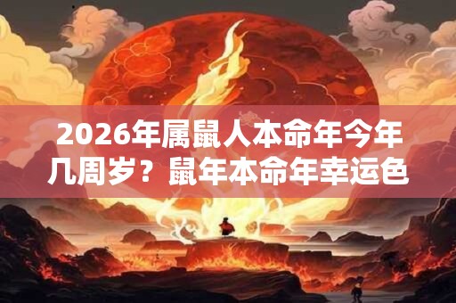 2026年属鼠人本命年今年几周岁？鼠年本命年幸运色是什么？