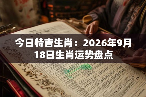 今日特吉生肖：2026年9月18日生肖运势盘点