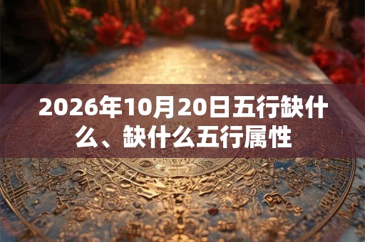 2026年10月20日五行缺什么、缺什么五行属性