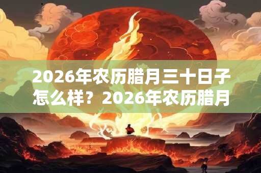 2026年农历腊月三十日子怎么样？2026年农历腊月三十是什么节日？
