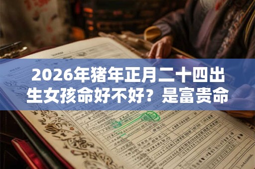 2026年猪年正月二十四出生女孩命好不好？是富贵命吗？