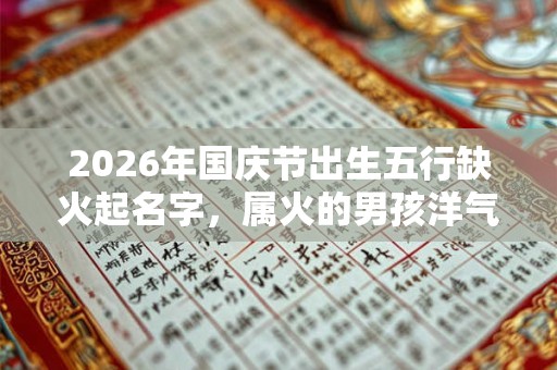 2026年国庆节出生五行缺火起名字，属火的男孩洋气名字