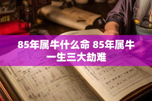 85年属牛什么命 85年属牛一生三大劫难