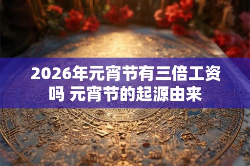 2026年元宵节有三倍工资吗 元宵节的起源由来
