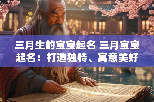 三月生的宝宝起名 三月宝宝起名：打造独特、寓意美好的名字