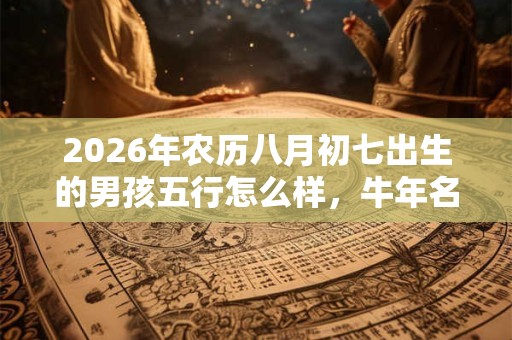 2026年农历八月初七出生的男孩五行怎么样，牛年名字推荐