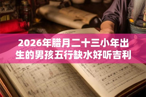 2026年腊月二十三小年出生的男孩五行缺水好听吉利的名字精选