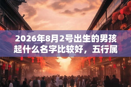 2026年8月2号出生的男孩起什么名字比较好,五行属什么 2026年8月2号出生的男孩起什么名字比较好,五行属什么