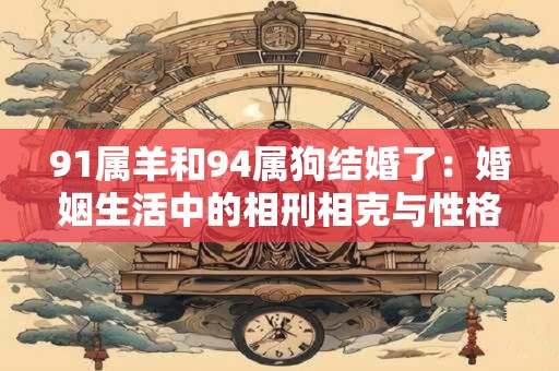 91属羊和94属狗结婚了：婚姻生活中的相刑相克与性格不合