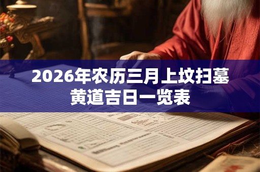 2026年农历三月上坟扫墓黄道吉日一览表