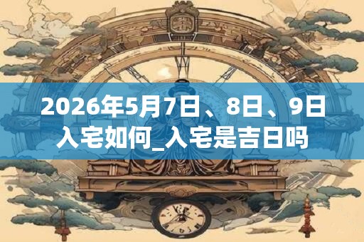 2026年5月7日、8日、9日入宅如何_入宅是吉日吗 2026年5月7日、8日、9日入宅如何_入宅是吉日吗