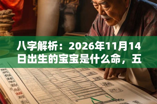 八字解析：2026年11月14日出生的宝宝是什么命，五行缺什么