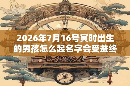 2026年7月16号寅时出生的男孩怎么起名字会受益终生