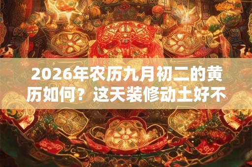 2026年农历九月初二的黄历如何？这天装修动土好不好？