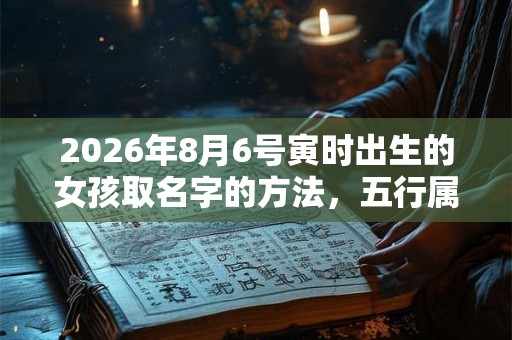 2026年8月6号寅时出生的女孩取名字的方法，五行属什么
