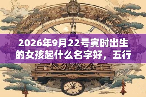 2026年9月22号寅时出生的女孩起什么名字好，五行属什么
