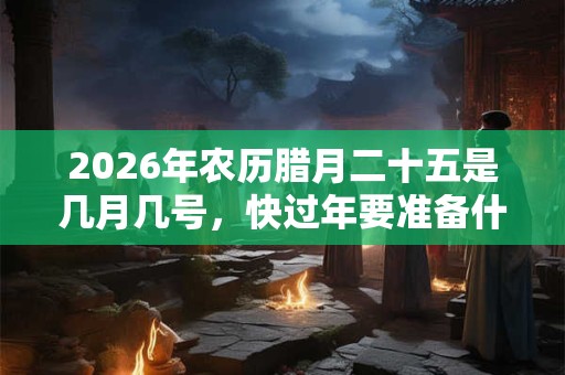 2026年农历腊月二十五是几月几号，快过年要准备什么？