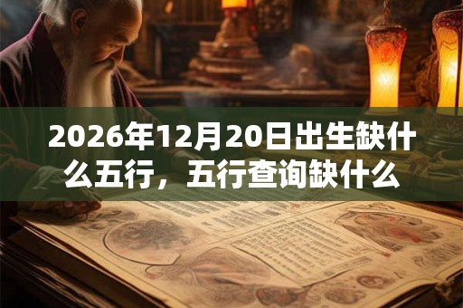 2026年12月20日出生缺什么五行,五行查询缺什么 2026年12月20日出生缺什么五行,五行查询缺什么