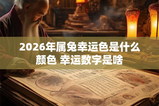 2026年属兔幸运色是什么颜色 幸运数字是啥