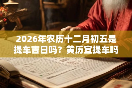 2026年农历十二月初五是提车吉日吗？黄历宜提车吗？