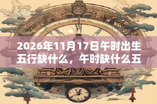 2026年11月17日午时出生五行缺什么，午时缺什么五行