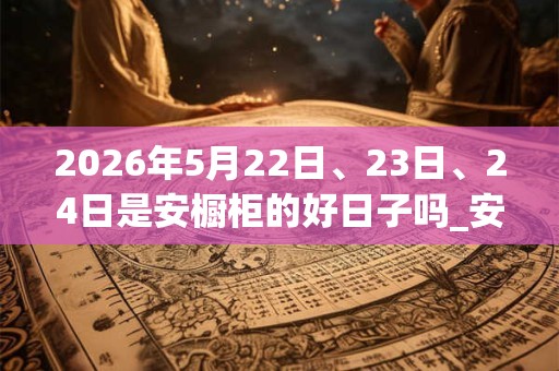 2026年5月22日、23日、24日是安橱柜的好日子吗_安橱柜可以吗