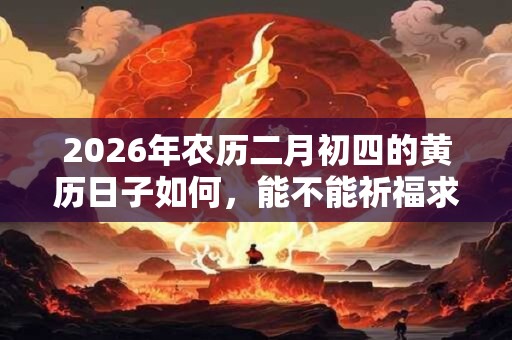 2026年农历二月初四的黄历日子如何，能不能祈福求财？
