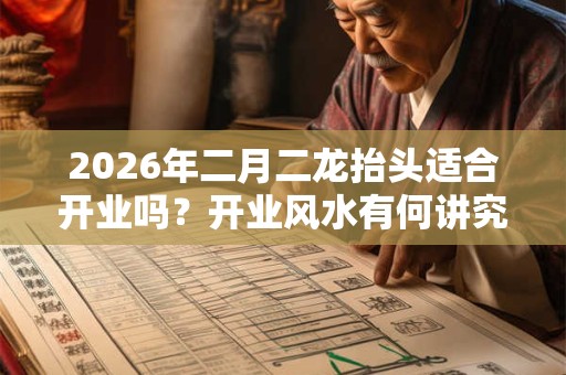 2026年二月二龙抬头适合开业吗？开业风水有何讲究？