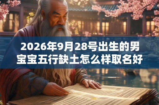 2026年9月28号出生的男宝宝五行缺土怎么样取名好