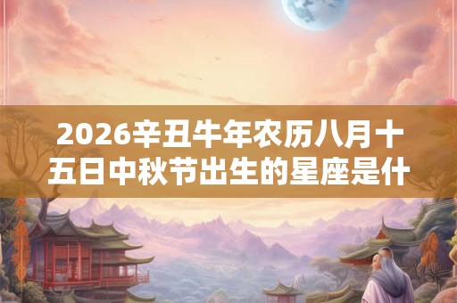 2026辛丑牛年农历八月十五日中秋节出生的星座是什么？