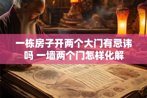 一栋房子开两个大门有忌讳吗 一墙两个门怎样化解