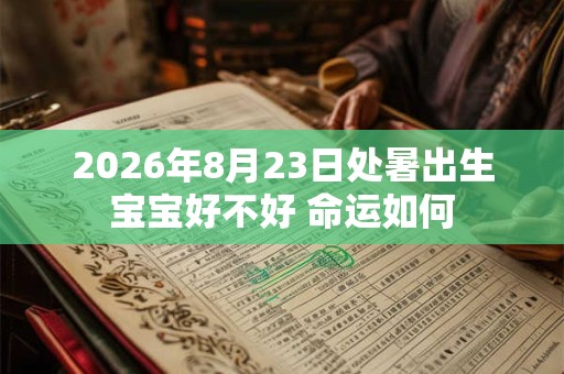 2026年8月23日处暑出生宝宝好不好 命运如何
