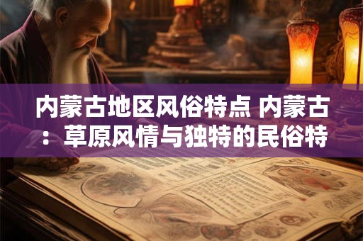 内蒙古地区风俗特点 内蒙古：草原风情与独特的民俗特点