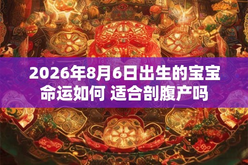 2026年8月6日出生的宝宝命运如何 适合剖腹产吗