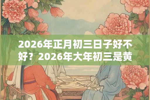 2026年正月初三日子好不好？2026年大年初三是黄道吉日吗？