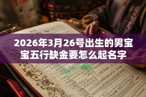 2026年3月26号出生的男宝宝五行缺金要怎么起名字