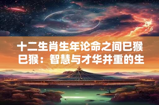 十二生肖生年论命之间巳猴 巳猴：智慧与才华并重的生肖传奇