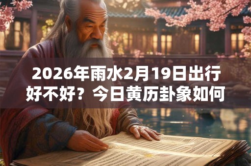 2026年雨水2月19日出行好不好？今日黄历卦象如何？