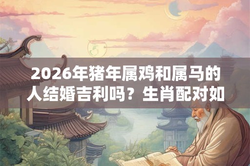 2026年猪年属鸡和属马的人结婚吉利吗？生肖配对如何？