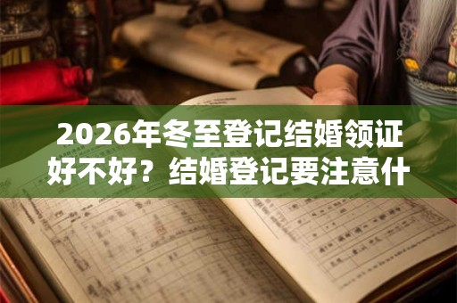 2026年冬至登记结婚领证好不好？结婚登记要注意什么？